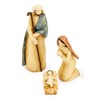 Christmas Complete Indoor Nativity Scene with Minimalistic Wood Appearance Figurines