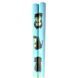 aoba Chopsticks Dishwasher Safe Natural Bamboo Animal Land Otter Blue 19.5 cm 240549
