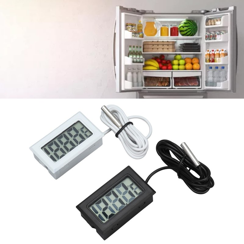 2Pcs Termostato de Termómetro Digital Electrónico Medidor de Temperatura 2s