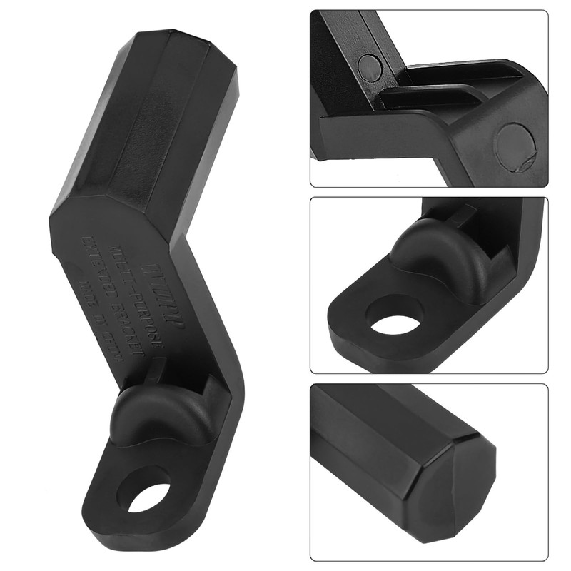 Madezz Motorcycle Mount Extension Holder, Multi-functional Rearview MirrorBracket for Cell