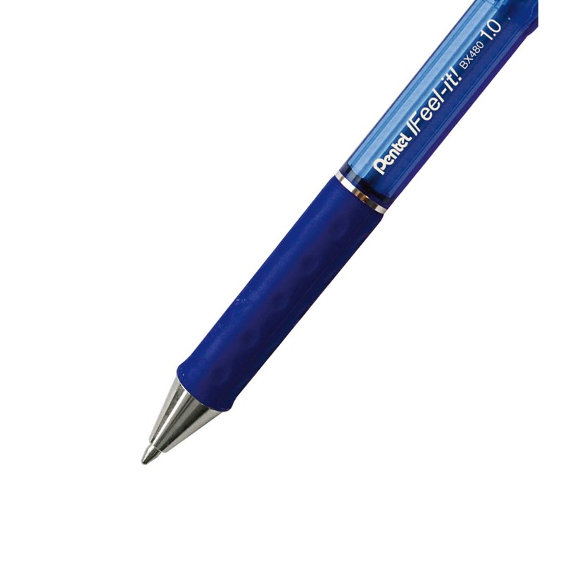 Pentel Feel-it 1.0mm Feel-it Snap-on Ball - 8 Colours -