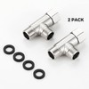 Stanweemix Bass 3/8 Compression Tee Valve Adapter - 3 Way,