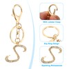 PATIKIL Initial Letter Keychain, Letter S Charm with Crystal Diamonds