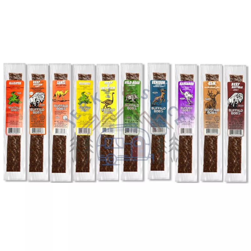 Buffalo Bob's Wild Game Meat Snack - Jerky and Meat