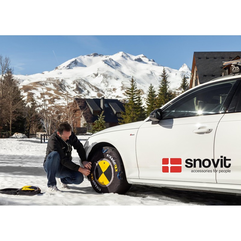 Fix & Gotex – 8ZFB Schneeketten, Textilkette für Auto Größe: