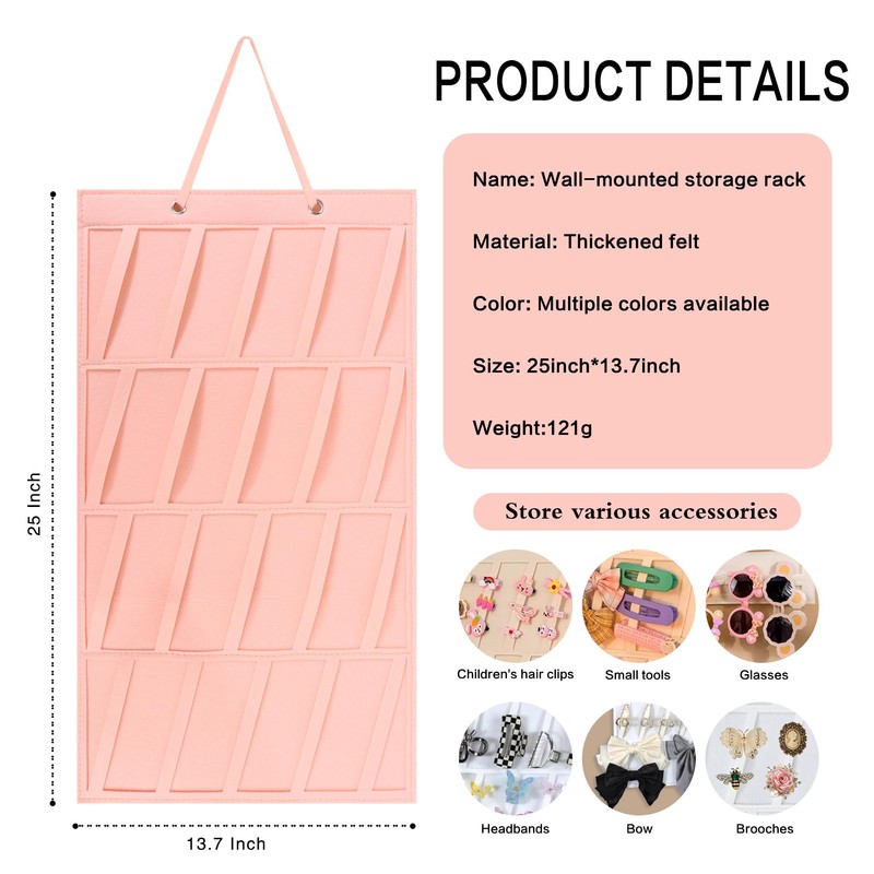 Hanging Hair Claw Clips Organizer, Hanging Hair Claw Clips Holder