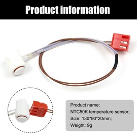 Car Diesel Heater Temperature Sensor for Chinese Diesel Heater Temperature Sensor Car Van Motorhome Universal Temp Sensor Regulation Probe Square Connector 30cm/11.8inch