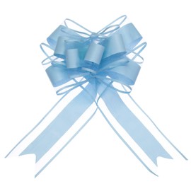 sourcing map 20pcs 9 Inch Extra Large Pull Bow Gift Wrapping Big Organza Bows Ribbon Blue for Wedding Baskets Presents Christmas Party