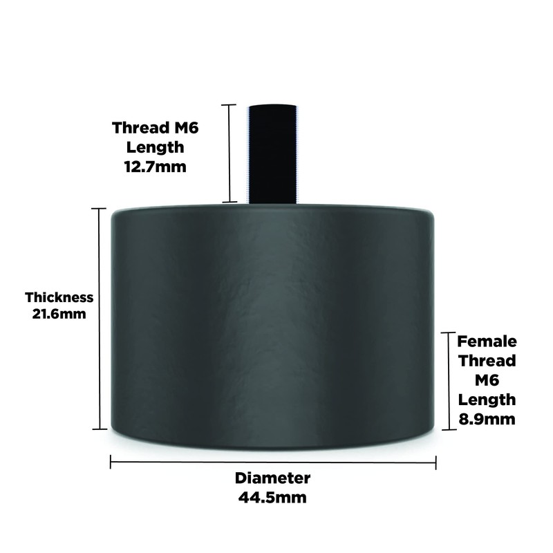 Isolate It!: Sorbothane Male/Female Vibration Stud Mount - 1/4-20 -