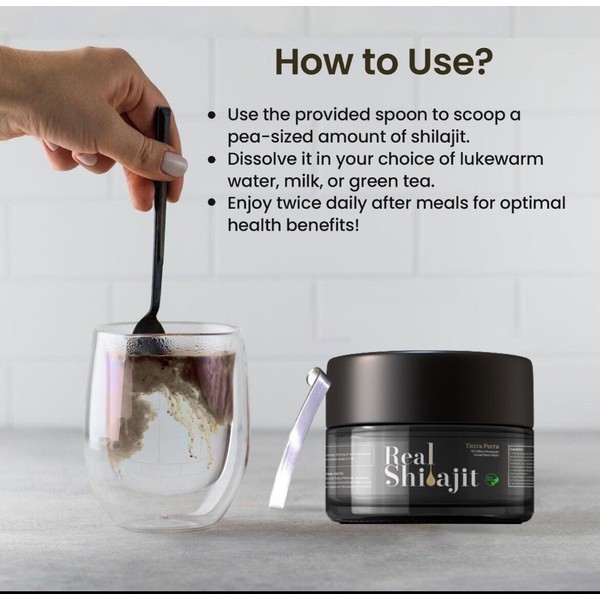 TIERRA PURRA SHILAJIT Pure 100% Himalayan Resin 30 Grams Jar