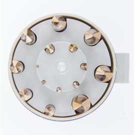 Drill America 15 Piece Cobalt Drill Bit Set with Gold Finish in Round Case (1/16" - 1/2" x 32nds), DWDCO Series