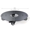 YUjieSTC Plant Stand with Wheels,3.0mm Thick Aluminum Alloy Plant Caddy