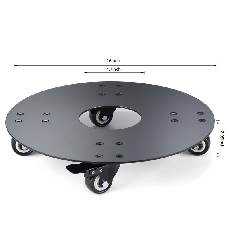 YUjieSTC Plant Stand with Wheels,3.0mm Thick Aluminum Alloy Plant Caddy