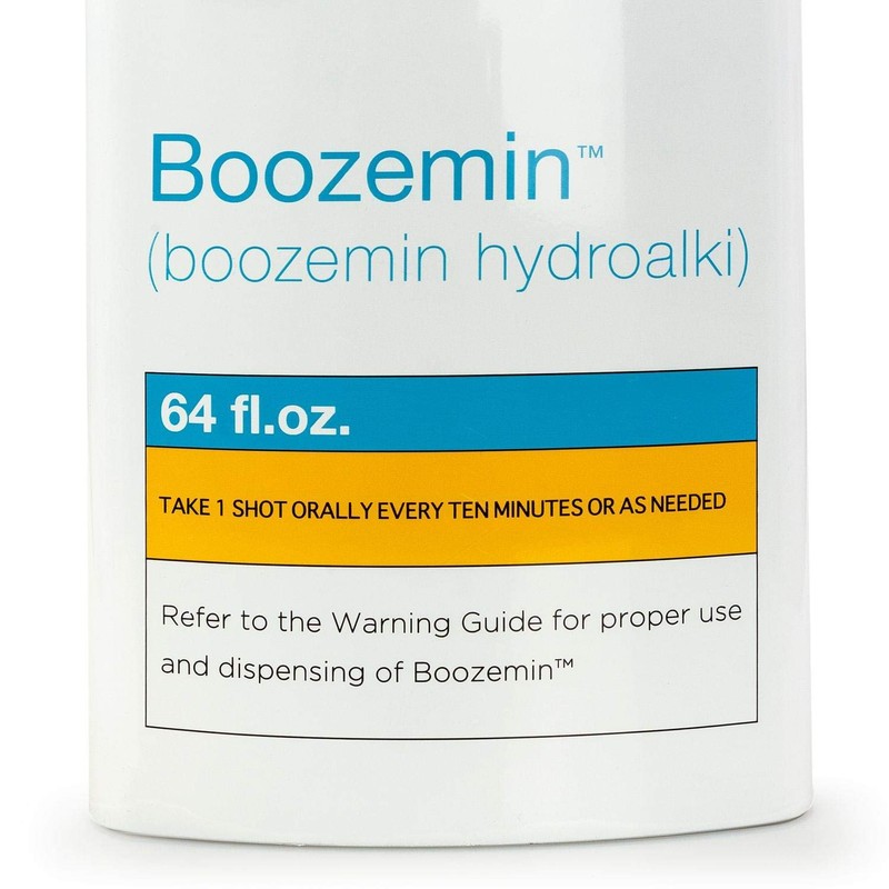 RX Boozemin 64 Oz Large Oversize Stainless Steel Novelty Liquor