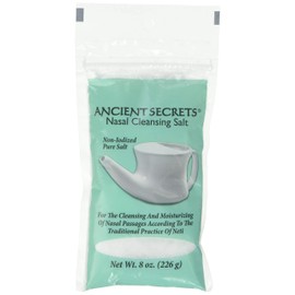 Ancient Secrets Nasal Cleansing Pot Salt - Bag, 8 Ounce - 6 per case.