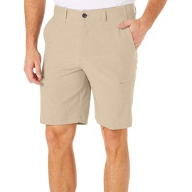 Haggar Men's Active Series Performance Utility Short, Khaki, 38