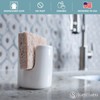 scarlettwares Ceramic Dish Sponge Holder for Kitchen Sink Dishwasher Safe