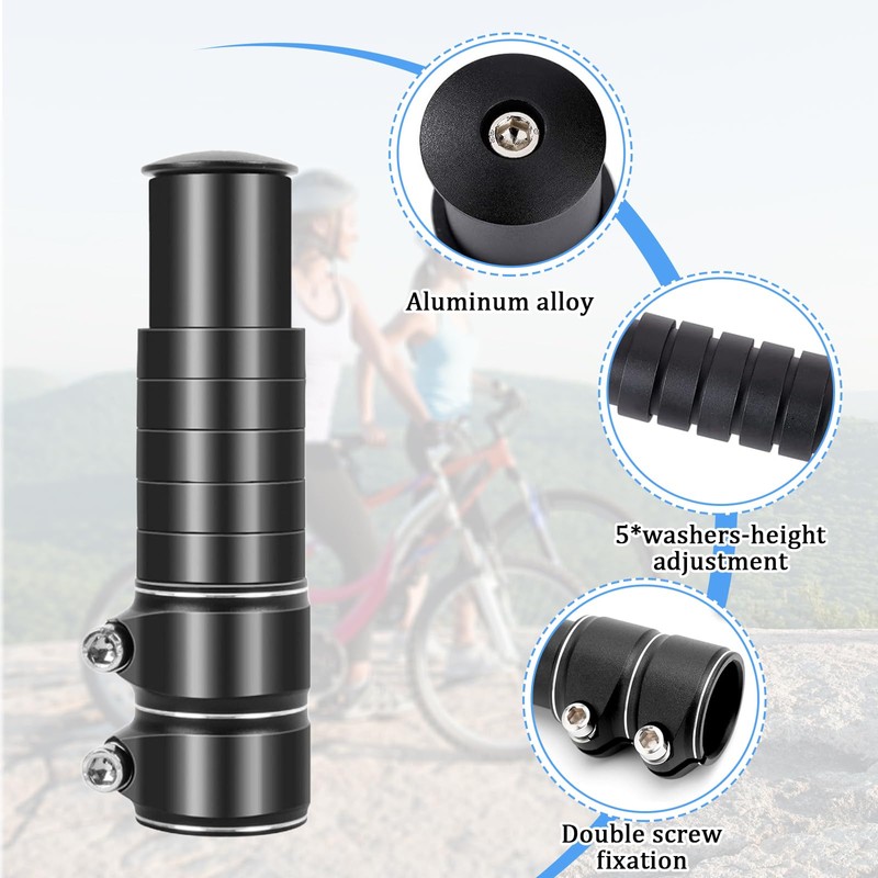 BDHYYM Bicycle Handlebar Stem Bicycle Handlebar Raiser Height Adapter, Increase