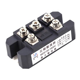 DEWIN Three-phase Rectifier Bridge, Three/3‑Phase Diode Bridge Rectifier 150A MDS150A 1600V Power Durable