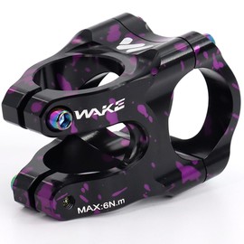 FOMTOR Bike Stem 31.8 Stem 35mm Mountain Bike Stem 0 Degree 31.8mm 35 mm Handlebar Short Stem for MTB BMX Road Bicycle Black Purple