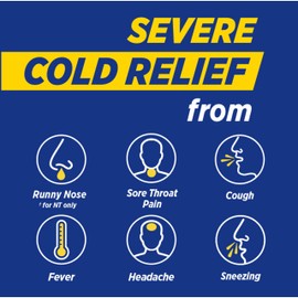 Theraflu Combo Daytime and Nighttime Severe Cold Relief Honey Lemon Flavor Powder_ and Daytime Severe Cold Relief Berry Burst Flavor Powder, _6 Daytime + 6 Nighttime, and 6 Berry Burst Powder Packets