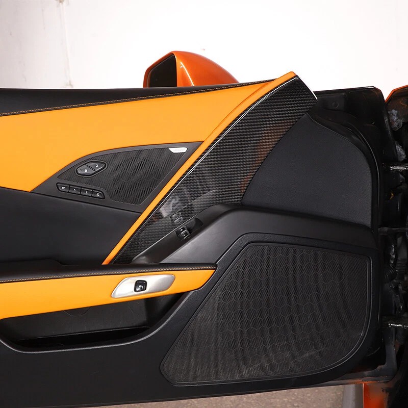 car-king888 Dry Carbon Inner Drive Door Panel Trim Accessories Kit