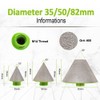 FACHLICH Diamond Cone Tile Bits 35mm 2pcs Diamond Beveling Chamfer
