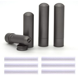 Refillable Aromatherapy Nasal Inhaler - 3 Pack - Gray