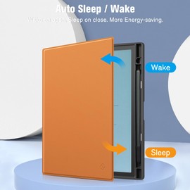 Fintie Case for 10.3" Boox Note Air4 C (2024)/ Air3 C/ Air3 B/W (2023) ePaper - Slim Lightweight PU Leather Book Folio Cover Auto Sleep/Wake, Built-in Pen Holder, Brown