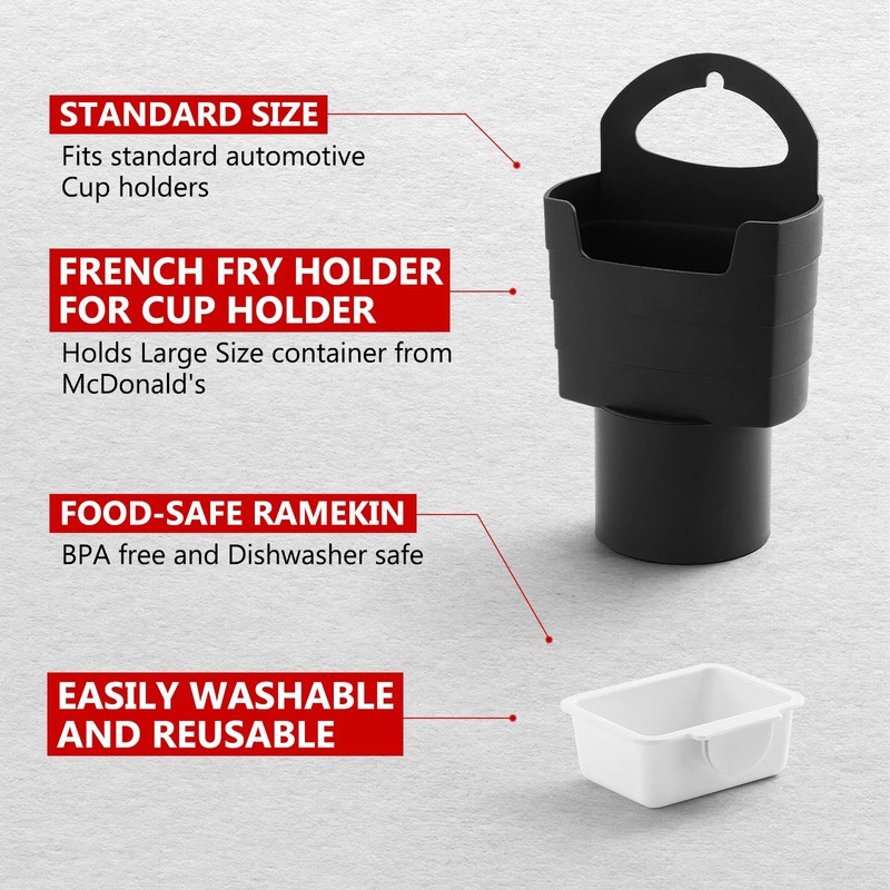 SUADEN French Fry Holder and Sauce Holder Set, Funny Useful