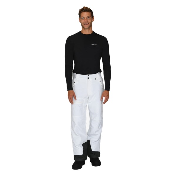 Arctix Men's Mountain Insulated Ski Pants, White, Medium/30" Inseam