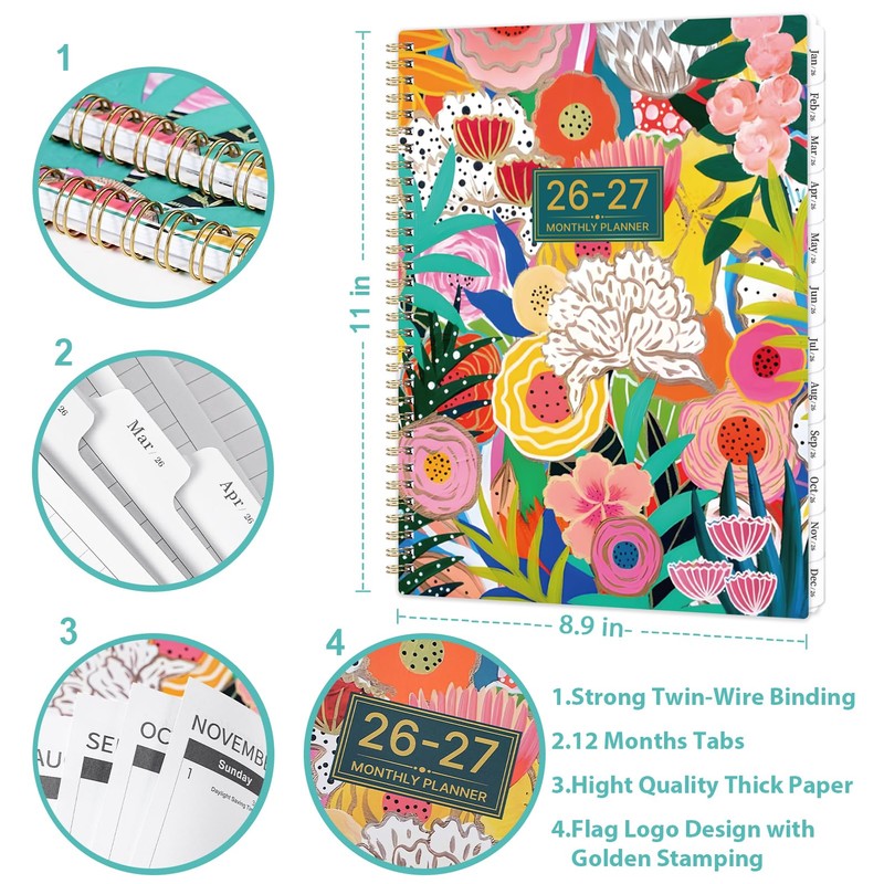2026-2027 Monthly Planner - Planner 2026-2027, Jan. 2026 - Dec.