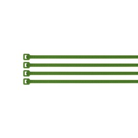 Volteck Cincho plástico verde 40 lb, 15 cm bolsa con 50 piezas