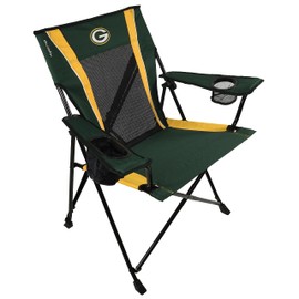 Kijaro Sports Fan Folding Chair, 26" L x 35.5" W x 37" H, Green Bay Packers