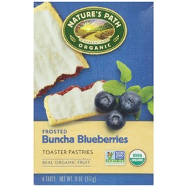 Nature’s Path Organic Frosted Buncha Blueberries Toaster Pastries, 11 Ounce, Non-GMO, Made with Real Fruit