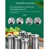 Salt and Pepper Shakers - Spice Dispenser with Adjustable Pour