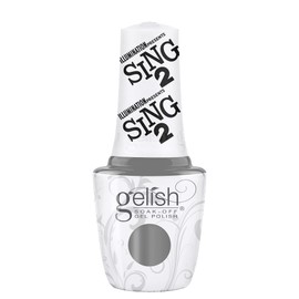 Gelish Holiday Sing 2 Collection (Moon Theater Shine) Silver Gel Nail Polish, Silver Nail Colors, Gel Nail Colors, 0.5 ounce