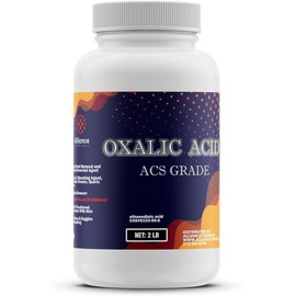 Premium Oxalic Acid, ACS Certified - Ideal for Scientific Research and Precision Cleaning - 2 LB Container-Ácido oxálico Premium, certificado ACS - Ideal para investigación científica y limpieza de precisión - envase de 2 libras