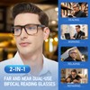 Ricafirla Bifocal Reading Glasses Men Clear On Top Readers On