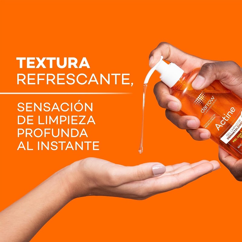 Darrow Actine Gel Limpiador Facial Vitamina C Piel Grasa y