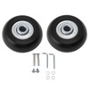 Tissting Pack of 2 Suitcase Wheels Replacement with Mounting Accessories,