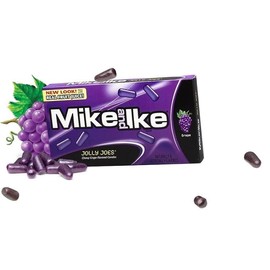 Mike and Ike Chewy Candies – 3 Pack (4.25 oz Each) – Gluten-Free, Fat-Free, Theater Box Size – Assorted Flavors Available (Jolly Joes)
