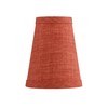 Aspen Creative 51043-5,Hardback Empire Transitional Clip-On Chandelier Shade/Brick Red Burlap