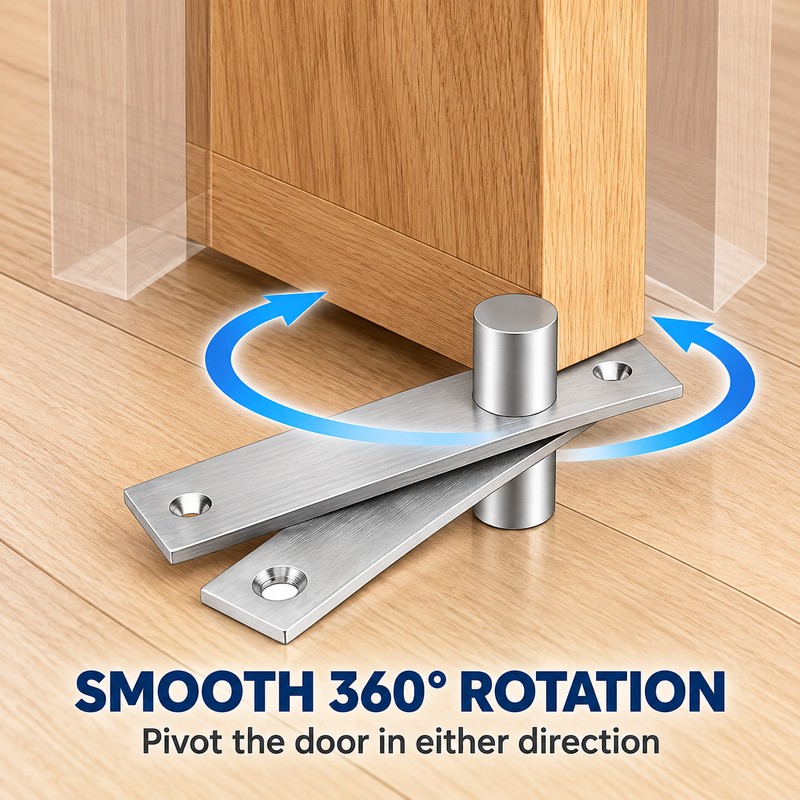 360 Degree Heavy Duty Hidden Door Pivot Hinge, Stainless Steel