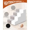 Vfrog New Stairs for Small Dogs 175 H,4Step Dog Steps