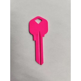 NEON PINK COLORED KWIKSET KW1/KW10 KEYBLANK