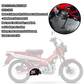 MAORANG FOR CT125 Trail 125 2024 Motorcycle Kickstand Foot Side Stand Extension Pad Support Plate Pedal Footrest ct125 Trail 125 2023-2025 Motorcycle accessories (red)