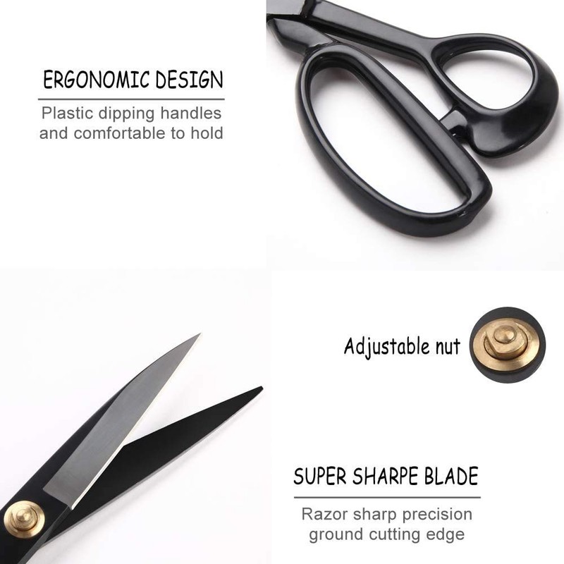 Fabric Scissors,Professional Tailor Scissors 9 inch - Heavy Duty Sewing