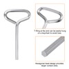 HARFINGTON 6pcs Dogging Hex Key Wrench 5/32" SAE Metal Dog