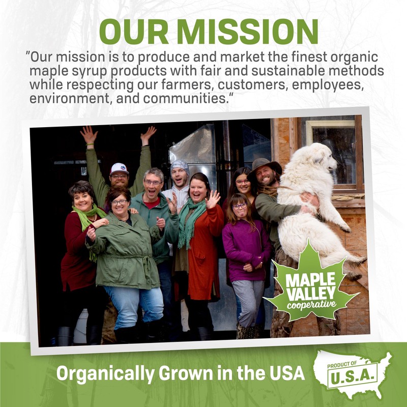 Maple Valley Organic Pure Maple Syrup, Dark & Robust Better